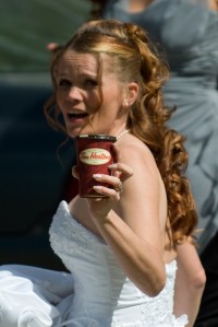 Sorry, it wasn't Roll Up The Rim, but it beats a donut!